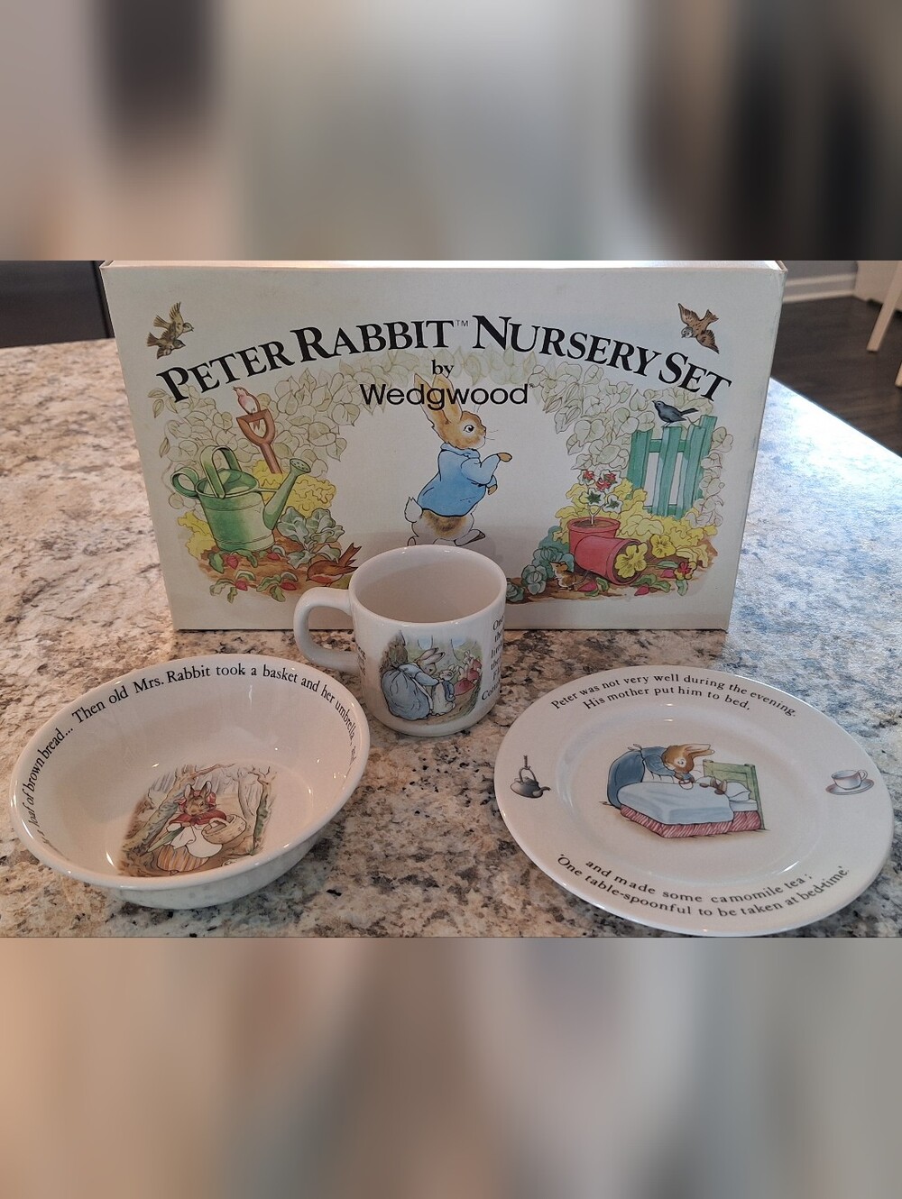 Antique Peter Rabbit Nursery Set by Wedgwood